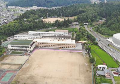勝山中学校鳥観