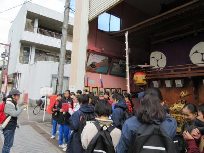 修学旅行での調査活動