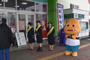 女性消防団の活動の様子