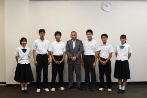 市長と中学生の対談