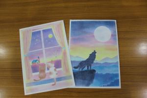 パステル画作品