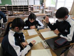 勝山北部中学校の取り組み