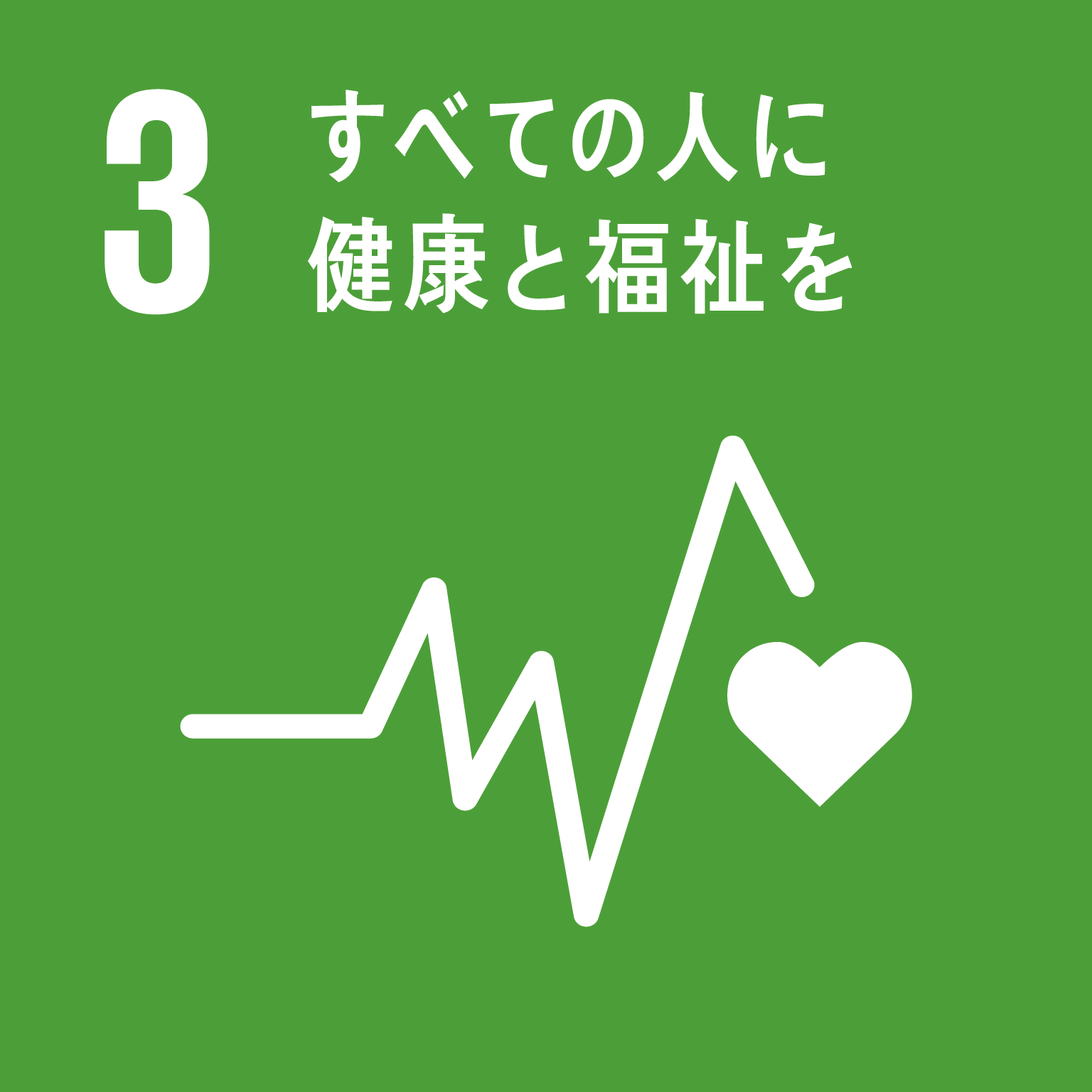 SDGs　03　すべての人に健康と福祉を