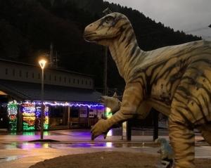 勝山駅前ライトアップ