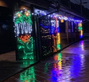 勝山駅前ライトアップ2